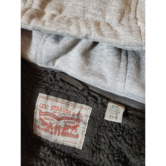 Levi's Washed Cotton Hooded Military Jacket – Men's Size 2XL Black - Picture 5 of 8